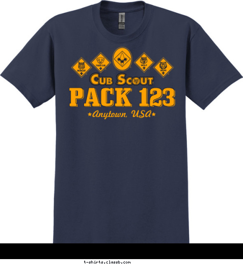 Anytown, USA PACK 123 T-shirt Design 