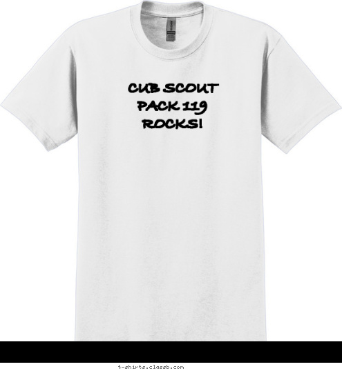 CUB SCOUT
PACK 119
ROCKS! T-shirt Design 