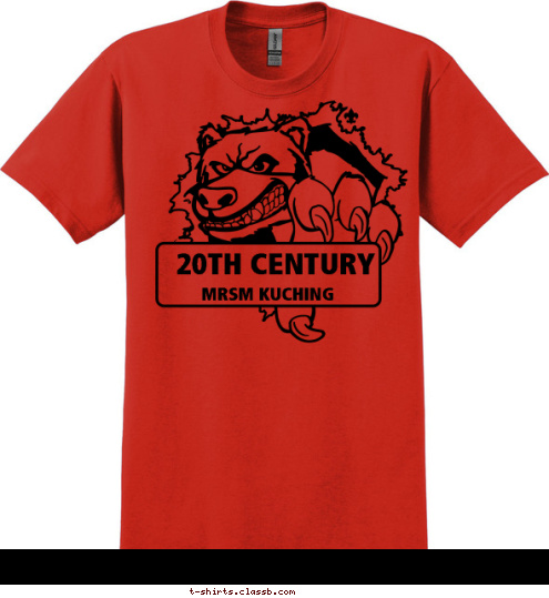 MRSM KUCHING 20TH CENTURY T-shirt Design 