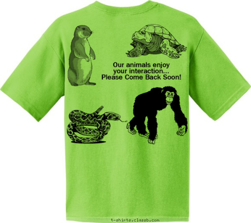 New Text (304) 329-3122 Our animals enjoy
 your interaction...
Please Come Back Soon! Hovatter's Wildlife Zoo Crew T-shirt Design 