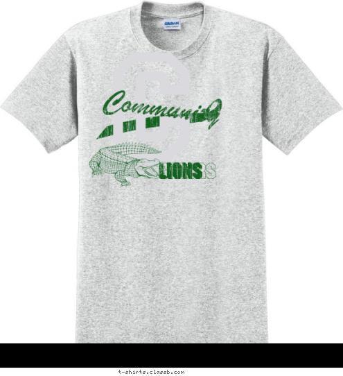 Community GATORS LIONS LIONS C T-shirt Design 