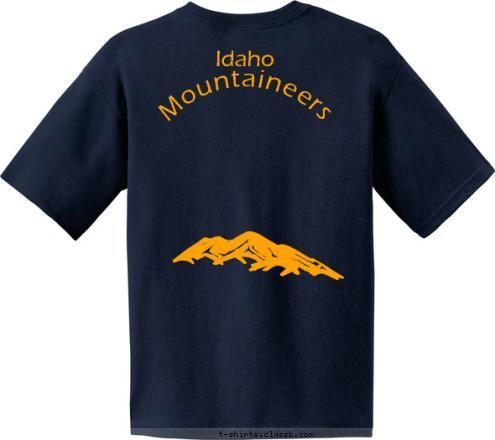 Idaho Mountaineers 3 3 1 5 T-shirt Design Mountaineers FRC