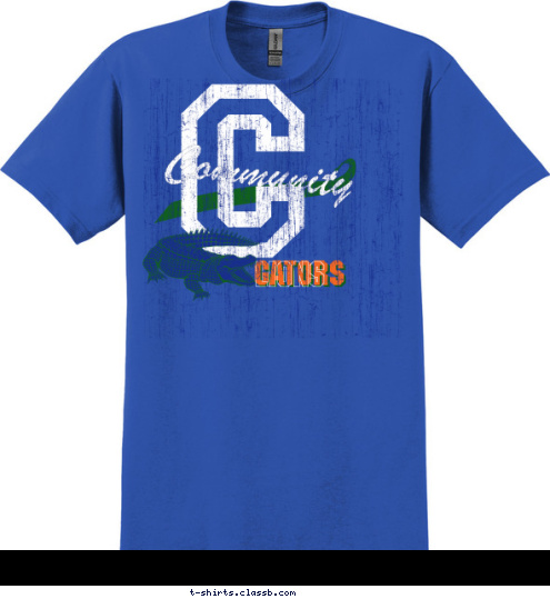 Community LIONS GATORS GATORS C T-shirt Design 