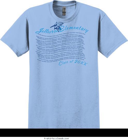 Elementary Jefferson Class of 2012 T-shirt Design SP107