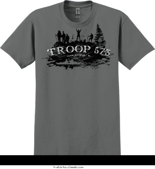 TROOP 573 Woodinville, WA BSA T-shirt Design 