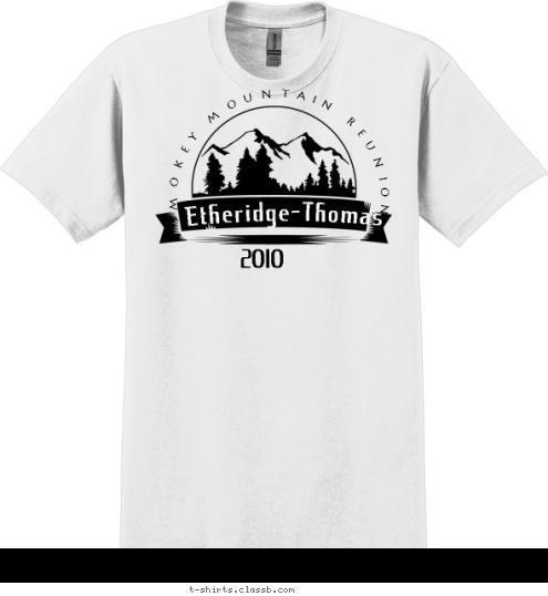 2010 Etheridge-Thomas Smokey MOUNTAIN REUNION T-shirt Design 