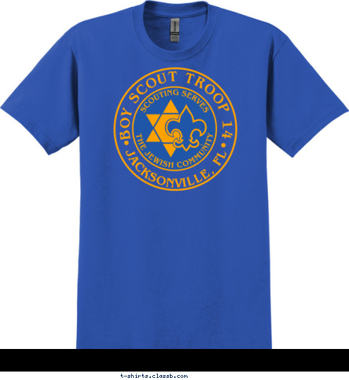 BOY SCOUT TROOP 14 JACKSONVILLE, FL BOBCATS-TIGER CUBS-WOLVES-BEARS-WEBELOS T-shirt Design 