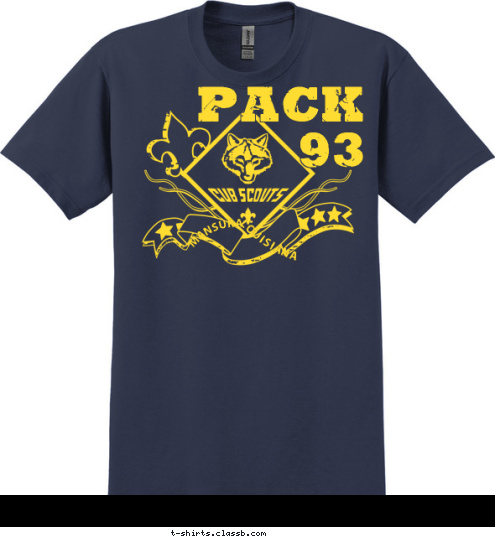 LOUISIANA  MANSURA Pack
93 T-shirt Design 