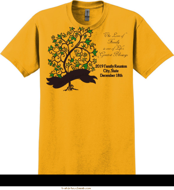 Family Tree- Love Shirt T-shirt Design