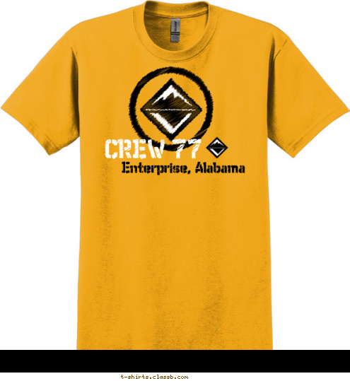 Enterprise, Alabama CREW 77 T-shirt Design 