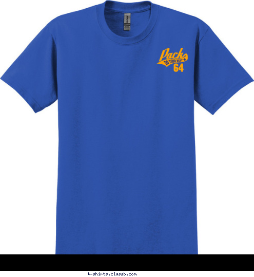 PACK 4 CUB SCOUT PACK 64 64 Germantown, Tn CUB SCOUT PACK 64 T-shirt Design Pack64-classic