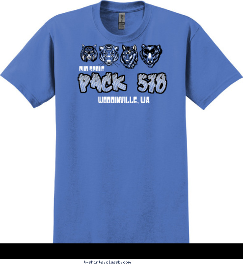 Woodinville, WA PACK 578 CUB SCOUT T-shirt Design 