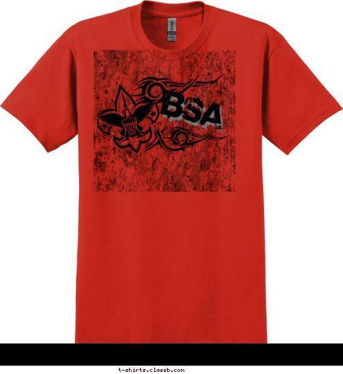 SPINDALE,N.C. 129 TROOP BSA T-shirt Design 