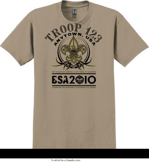 TROOP 123 ANYTOWN, USA T-shirt Design 