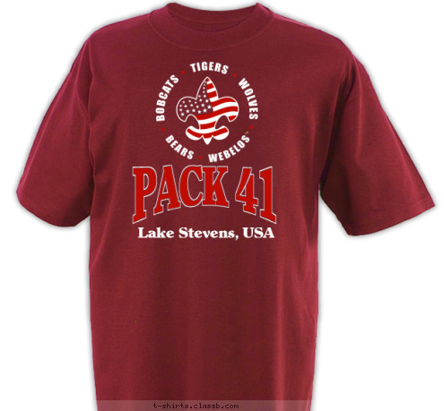 Lake Stevens, USA PACK 41 T-shirt Design 