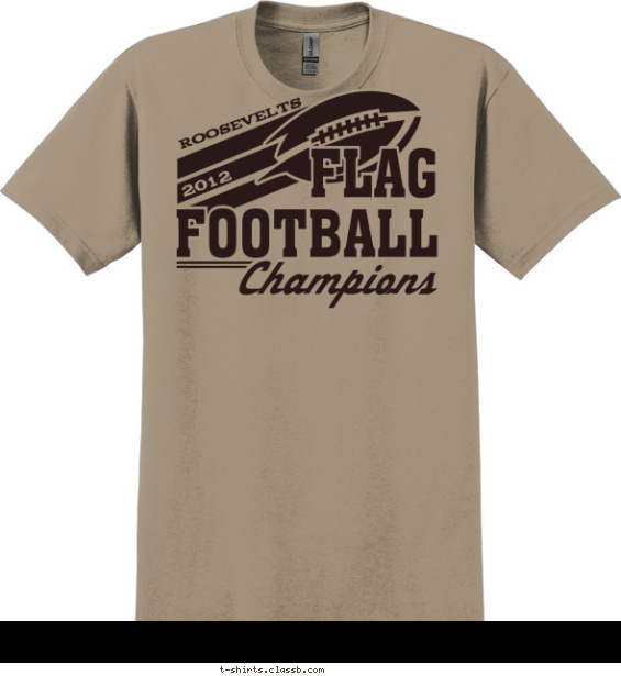 Flag Football 3 stripe Champions T-shirt Design