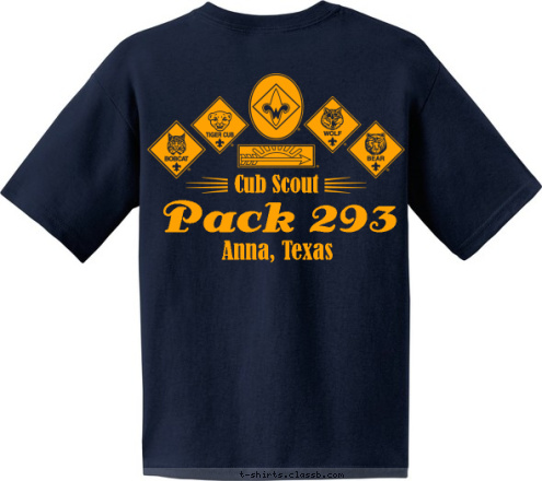 Doing Our Best Anna, Texas Pack 293 Cub Scout  T-shirt Design anna pack design 1