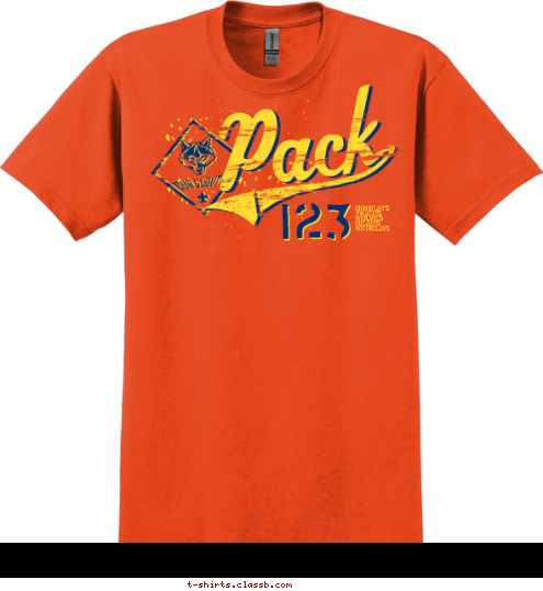 BOBCATS
TIGERS
WOLVES
BEARS
WEBELOS 123 T-shirt Design 