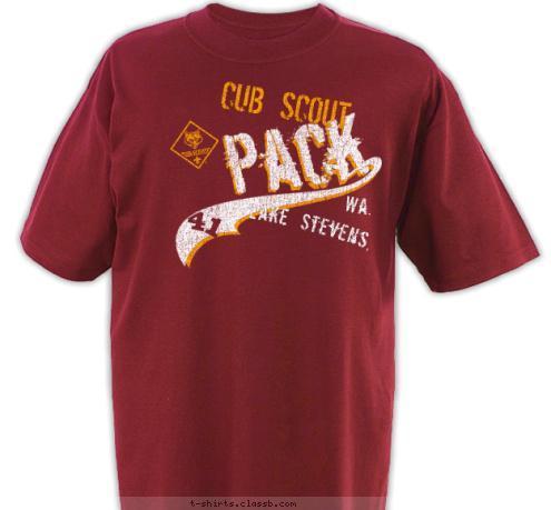 CUB SCOUT Wa. 41 Lake Stevens, T-shirt Design 