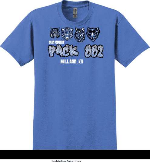 Millard, KY PACK 882 CUB SCOUT T-shirt Design 