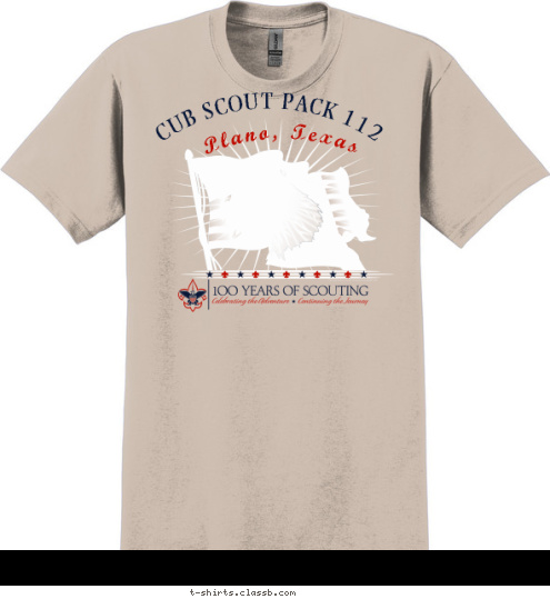 CUB SCOUT PACK 112 Plano, Texas T-shirt Design 