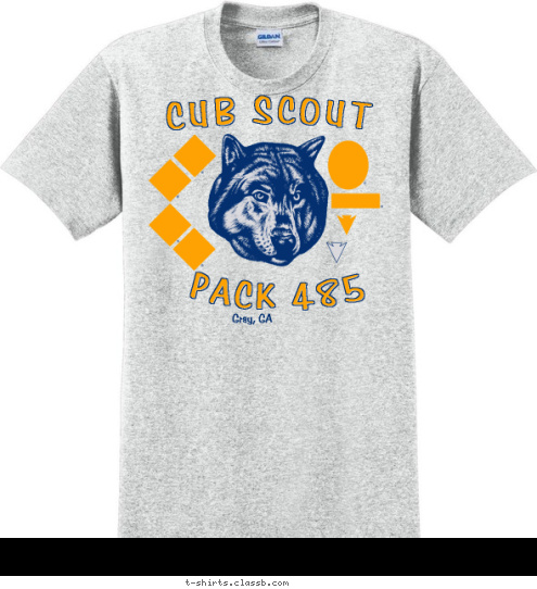 Gray, GA PACK 485 CUB SCOUT T-shirt Design Pack 485