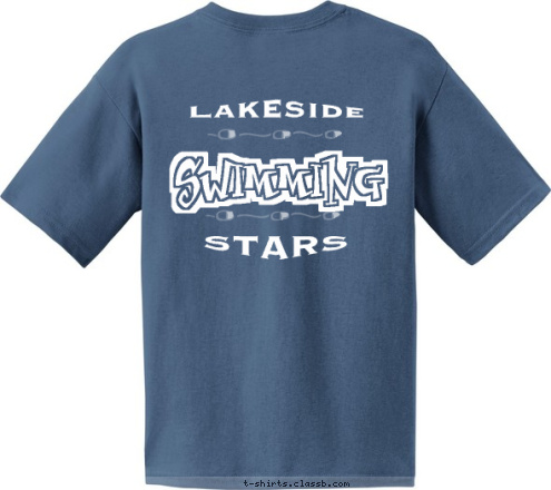 Lakeside Stars  STARS  SWIMMING Lakeside T-shirt Design 