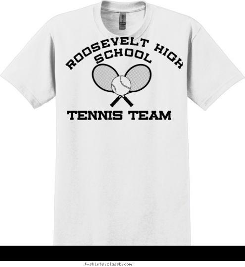 Couples & Cocktails March 27, 2010 TENNIS TEAM ROOSEVELT HIGH SCHOOL T-shirt Design 