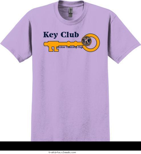 Winslow Township High School Key Club T-shirt Design 