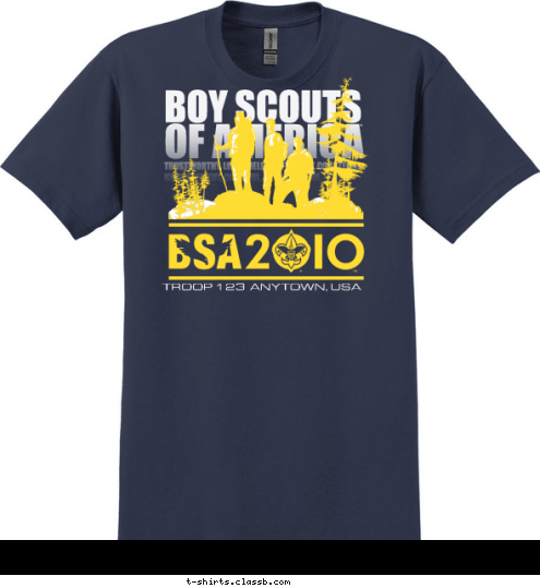 TROOP 123  ANYTOWN, USA T-shirt Design 