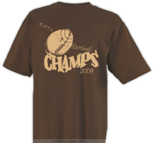 Norris High Football 2009 T-shirt Design 