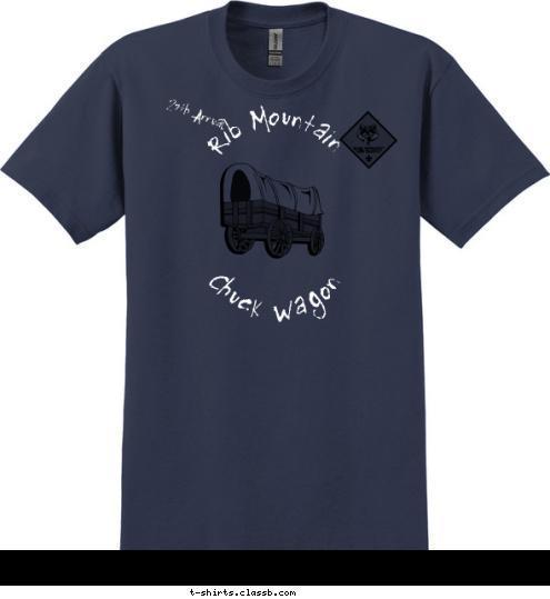 27th Annual Rib Mountain Chuck Wagon T-shirt Design 