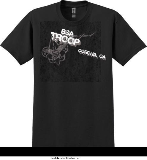 TROOP TROOP 123 TROOP Corona, CA TROOP BSA T-shirt Design 