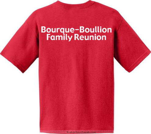 God Bless America Bourque-Boullion Family Reunion T-shirt Design 