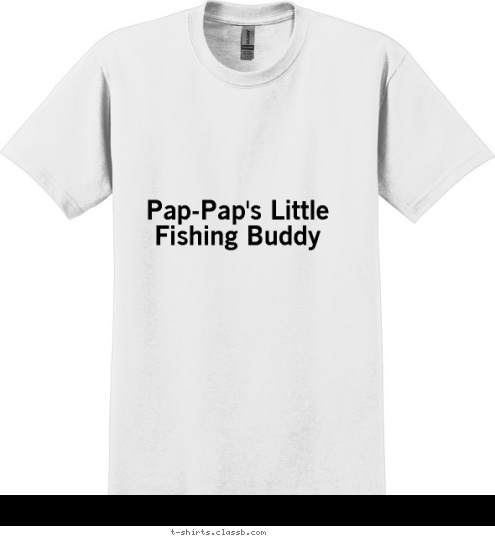 Pap-Pap's Little Fishing Buddy T-shirt Design 