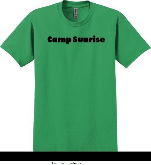 Camp Sunrise T-shirt Design 