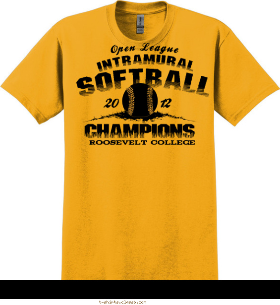 Intramural Softball Champs T-shirt Design
