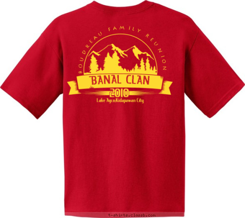 Lake Agco;Kidapawan City 2010
 BANAL CLAN
 BOUDREAU FAMILY REUNION T-shirt Design 