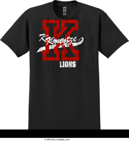 GATORS Kountze Kountze LIONS LIONS K T-shirt Design 