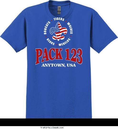 ANYTOWN, USA PACK 123 T-shirt Design 