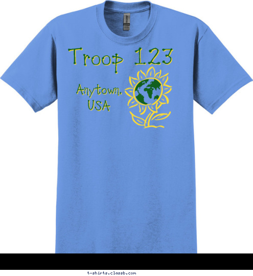 Anytown,
USA

 Troop 123 T-shirt Design Sp1872