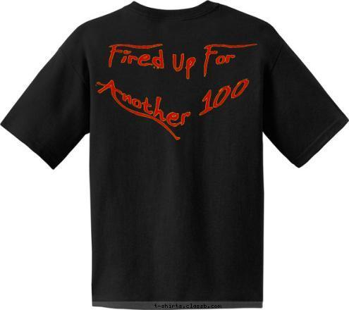 Fired Up For Another 100 Burlington, CT TROOP 23 T-shirt Design Fired Up