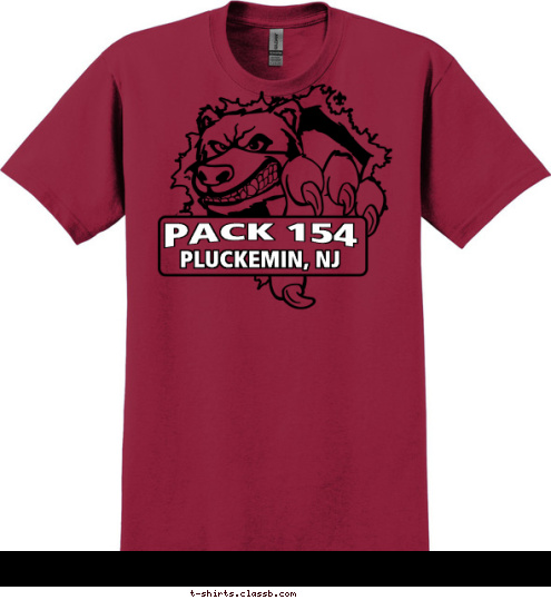 I promise to do my best 
To do my duty to 
God and my country, 
To help other people, and
 To obey the Law of the Pack. PLUCKEMIN, NJ PACK 154 T-shirt Design 