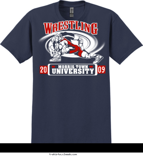 09 20 MORRIS TOWN UNIVERSITY T-shirt Design 