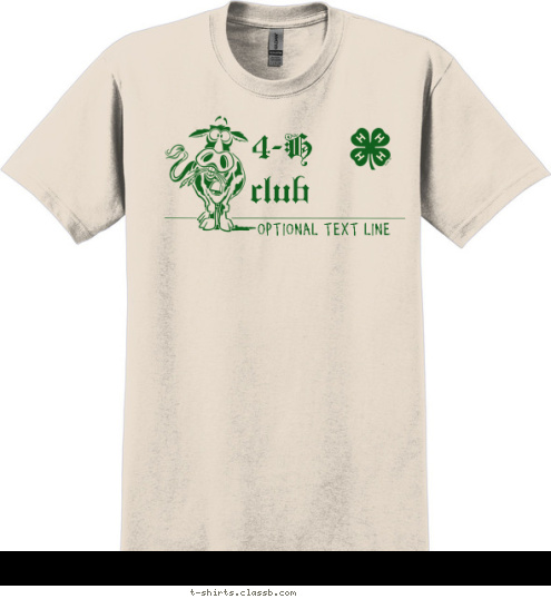 ORGANIZATION NAME 4-H club T-shirt Design SP2708