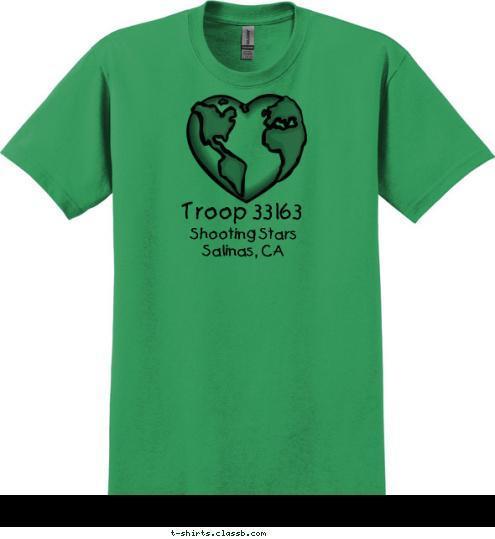 Shooting Stars
Salinas, CA
 Troop 33163 T-shirt Design 