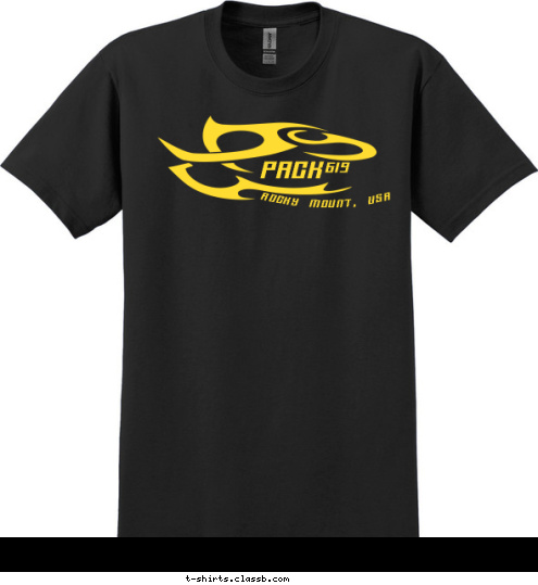 ROCKY MOUNT, USA 619 PACK  T-shirt Design 