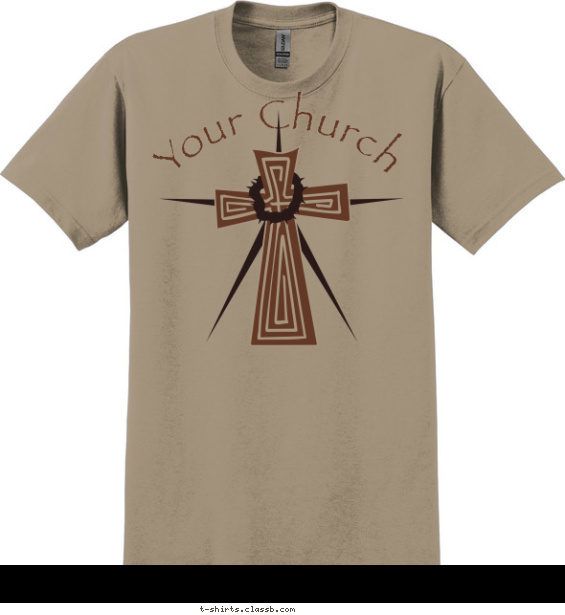 Christian Design » SP1876 Cross and Crown Shirt