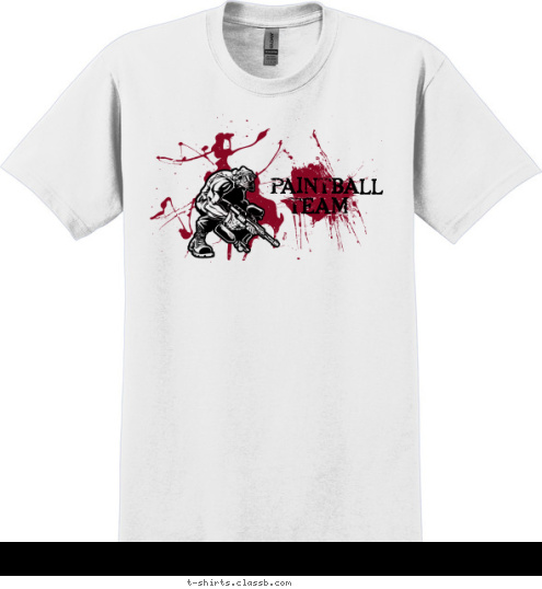 TEAM PAINTBALL T-shirt Design SP1207