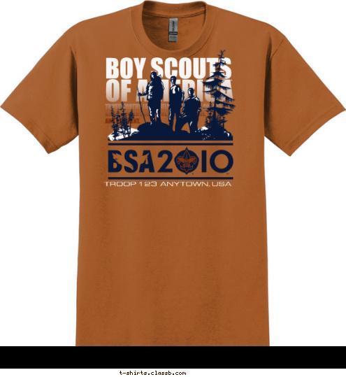 TROOP 123  ANYTOWN, USA T-shirt Design 